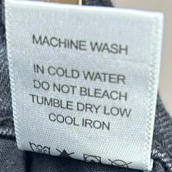 Judy Blue Skinny Fit 5|27 Black Denim Distressed Jeans with Plaid Patch - Picture 16 of 16